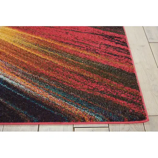Burst Abstract Power Loom Non Skid Area Rug Photo 8