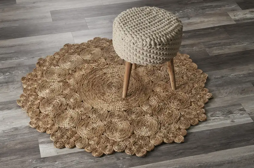 Bursting Medallion Boutique Jute Rug Photo 7