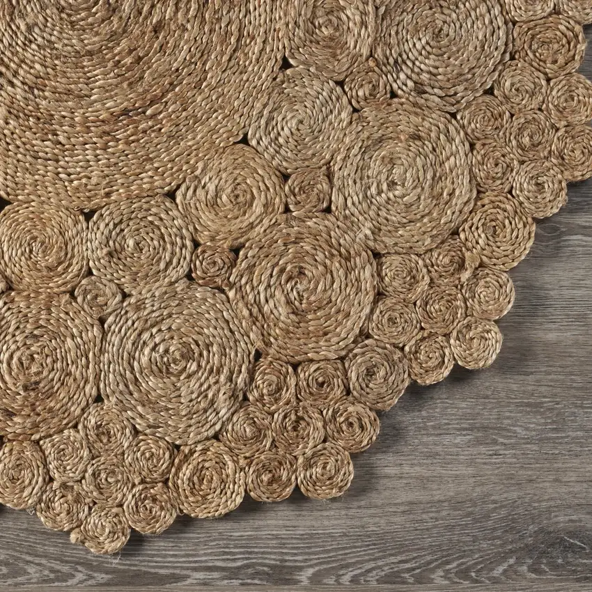Bursting Medallion Boutique Jute Rug Photo 6