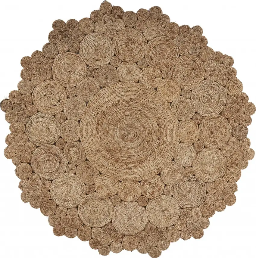 Bursting Medallion Boutique Jute Rug Photo 9
