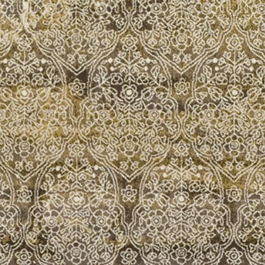 Camel Medallion Stain Resistant Area Rug Photo 4