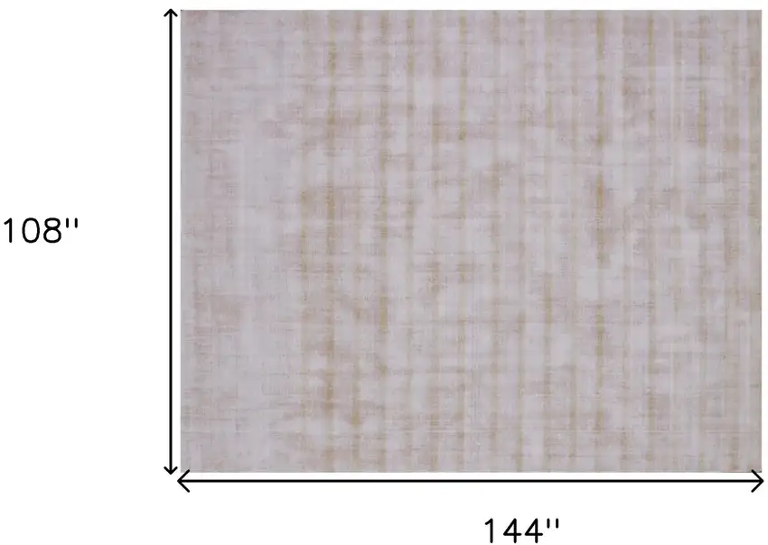 Camel Striped Hand Loomed Area Rug Photo 7