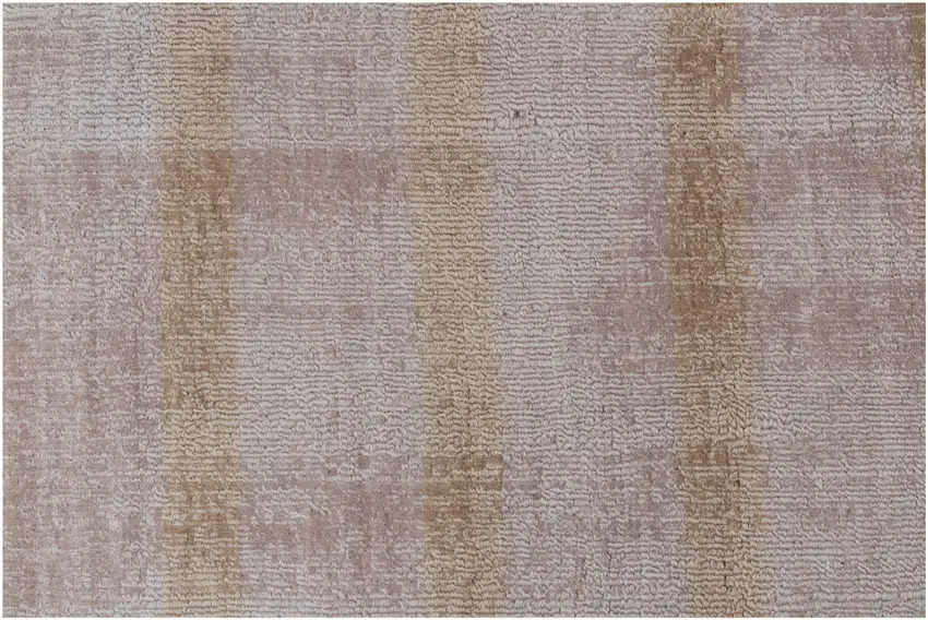 Camel Striped Hand Loomed Area Rug Photo 8