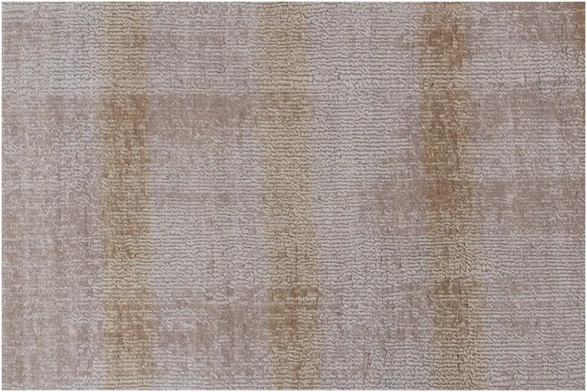 Camel Striped Hand Loomed Area Rug Photo 9