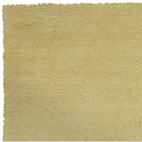 Canary Yellow Shag Hand Woven Area Rug Photo 5
