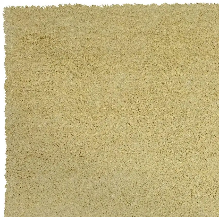 Canary Yellow Shag Hand Woven Area Rug Photo 5