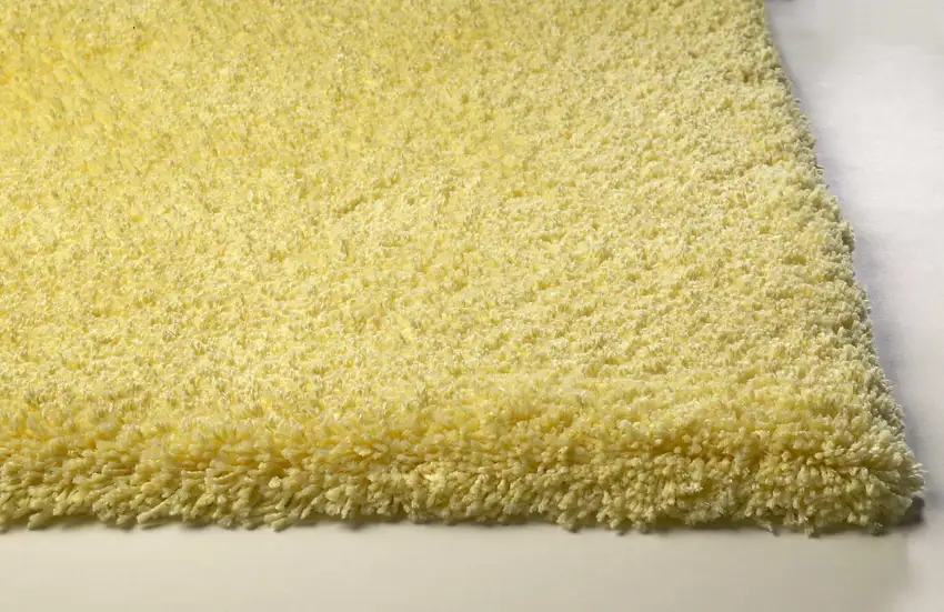 Canary Yellow Indoor Shag Rug Photo 5