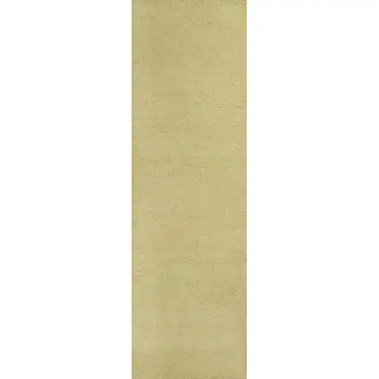 Canary Yellow Plain Runner Rug Photo 1