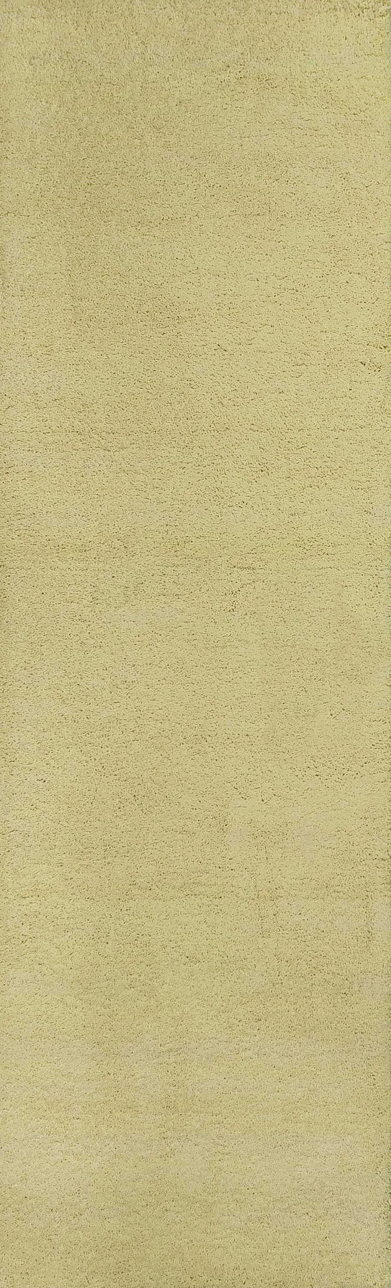 Canary Yellow Plain Runner Rug Photo 1