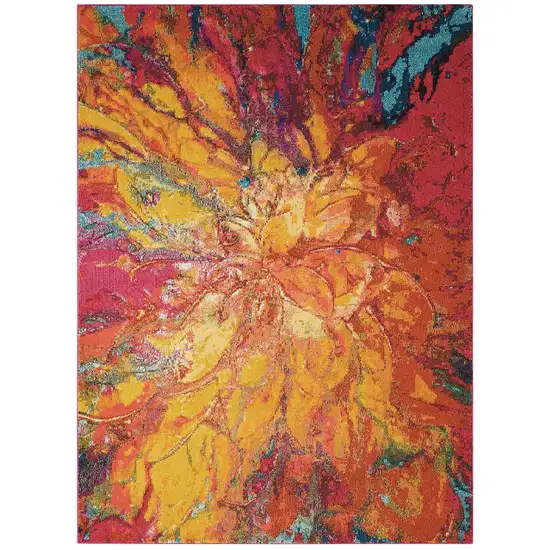 Cayenne Abstract Power Loom Non Skid Area Rug Photo 4