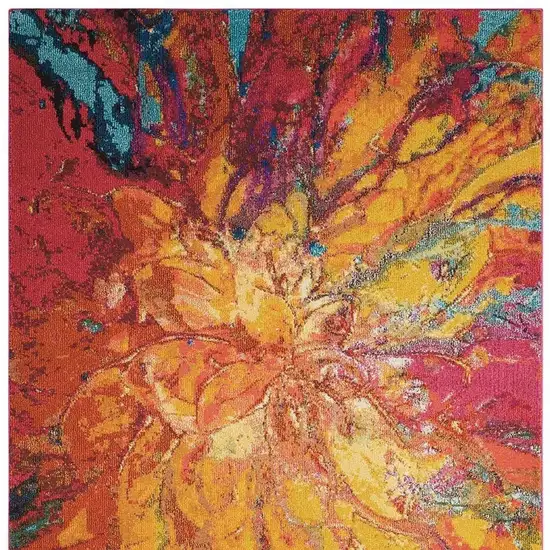 Cayenne Abstract Power Loom Non Skid Area Rug Photo 3