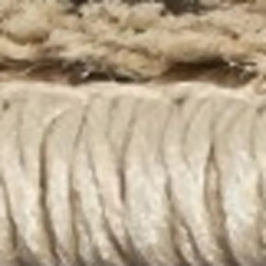 3'X5' Champagne Beige Machine Woven Damask Indoor Area Rug Photo 3