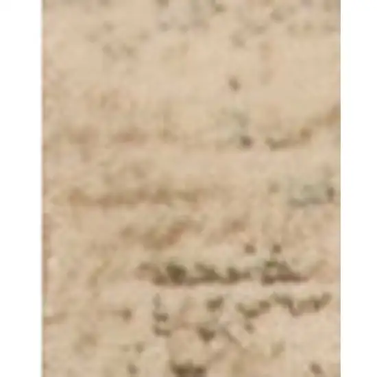 Champagne And Beige Damask Area Rug Photo 5