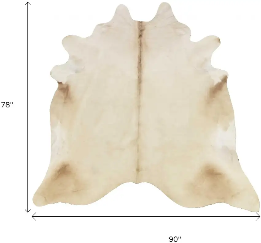 Champagne Cowhide Handmade Area Rug Photo 6