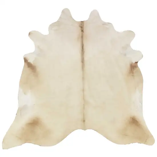 6.5 Ft  Champagne Brindled Cowhide Rug Photo 4
