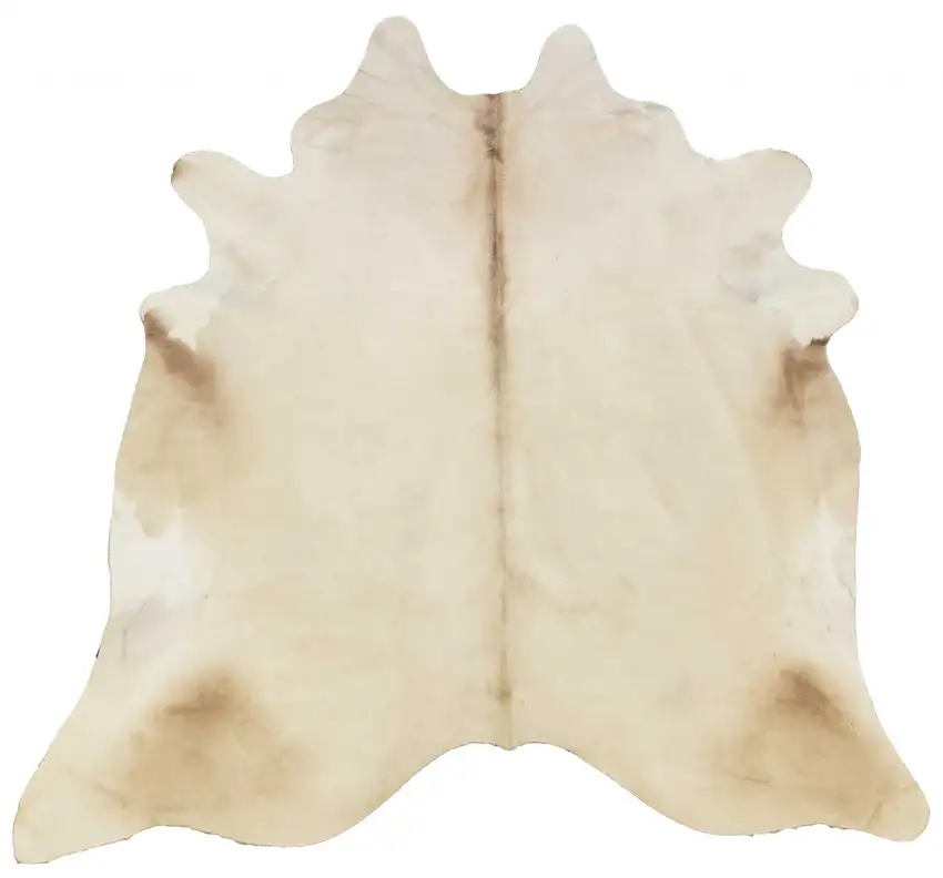 6.5 Ft  Champagne Brindled Cowhide Rug Photo 4