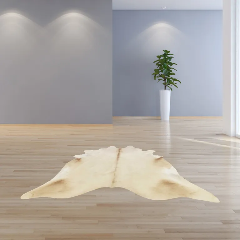 Champagne Brindled Cowhide Rug Photo 5