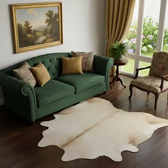 Champagne Cowhide Handmade Area Rug Photo 1