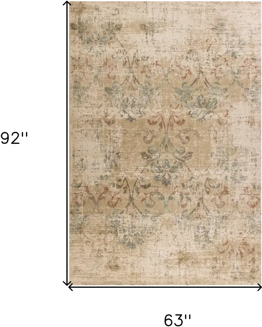 Champagne Vintage Area Rug Photo 5
