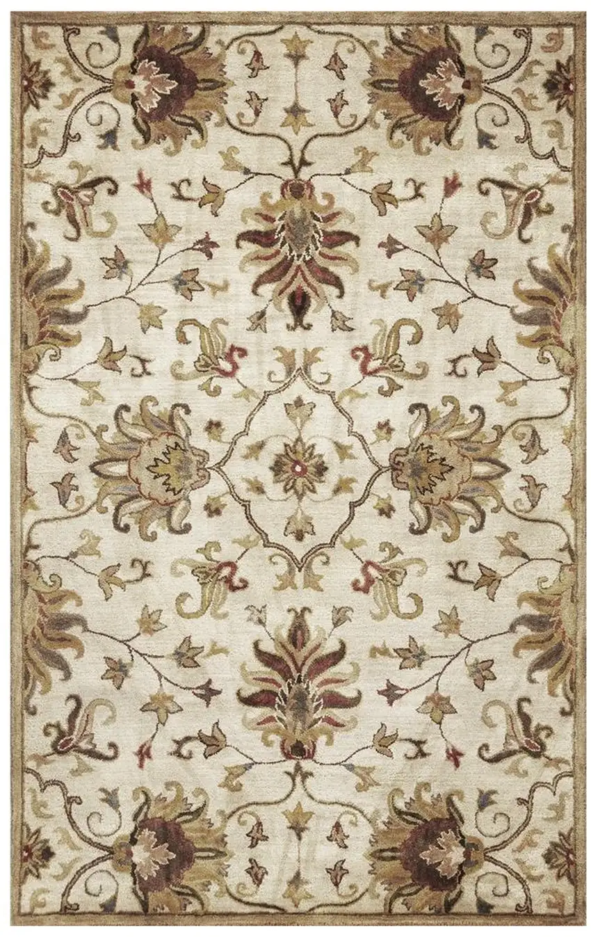 96 X 126 Champagne Wool Rug Photo 2