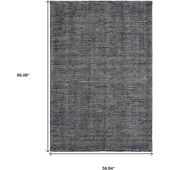 Charcoal And Black Hand Tufted Area Rug Photo 3