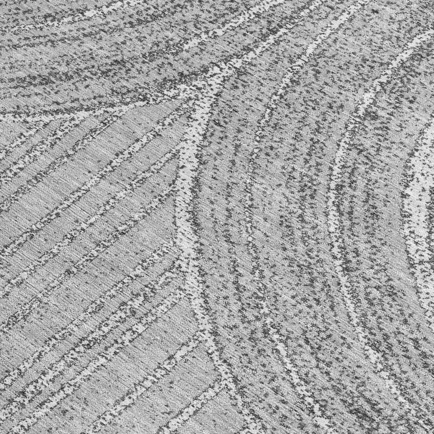 Charcoal And Gray Geometric Washable Indoor Outdoor Area Rug Photo 3