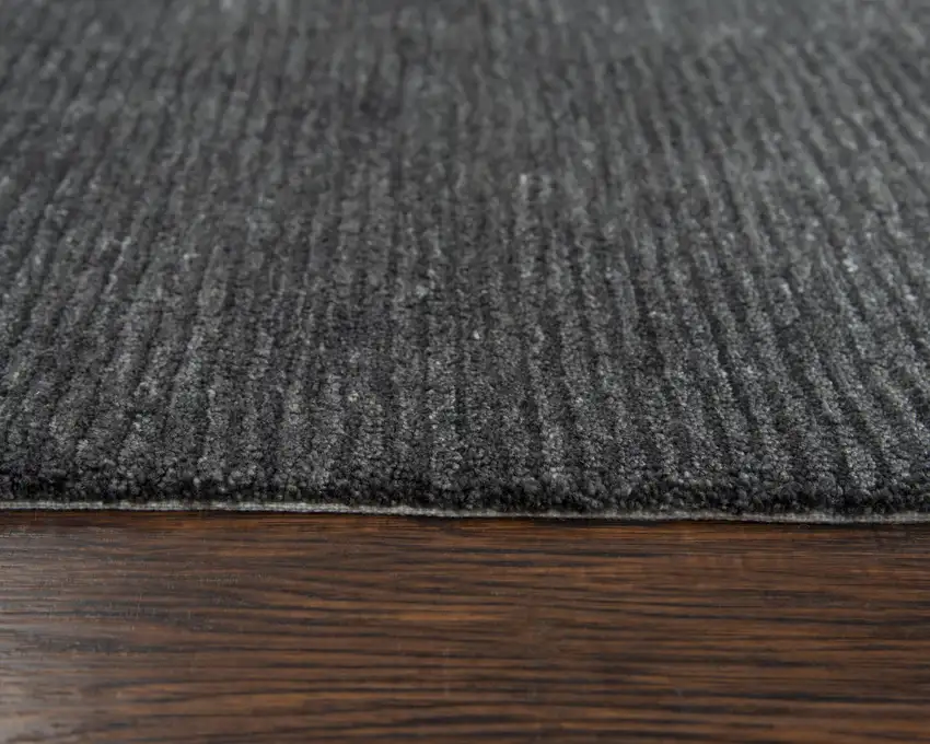 Charcoal And Gray Hand Tufted Area Rug With UV Protection Photo 5