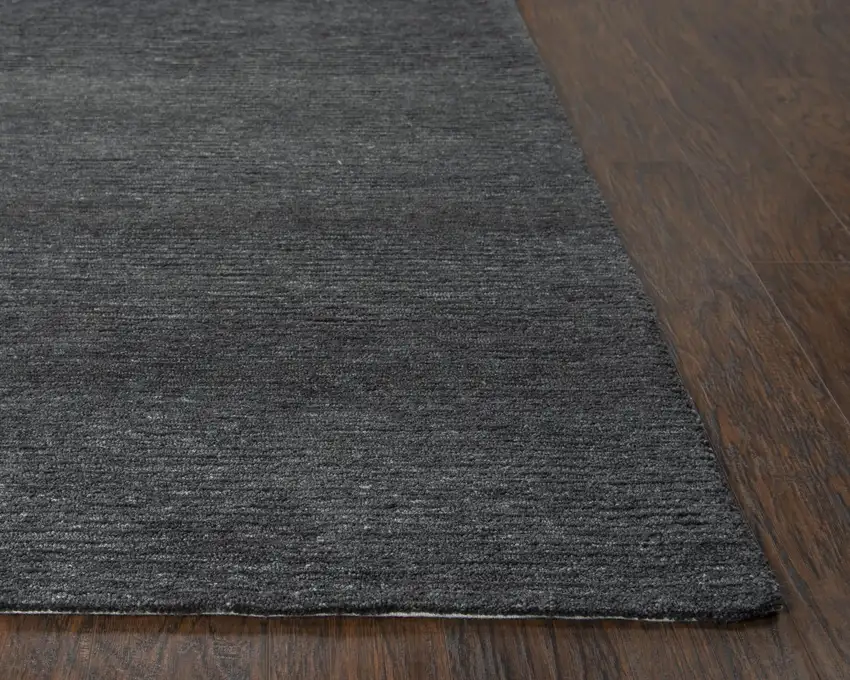 Charcoal And Gray Hand Tufted Area Rug With UV Protection Photo 2