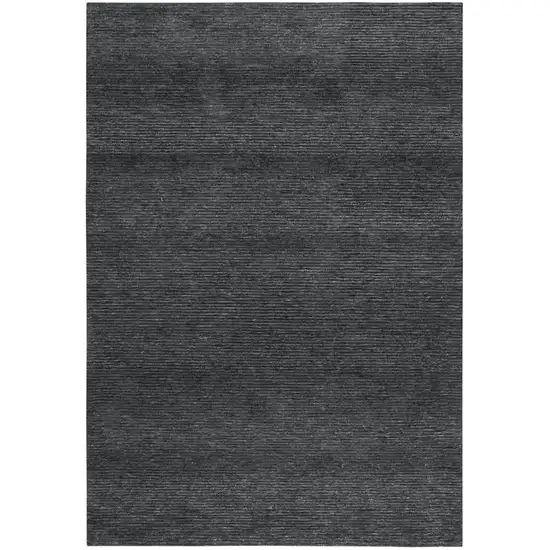 Charcoal And Gray Hand Tufted Area Rug With UV Protection Photo 1