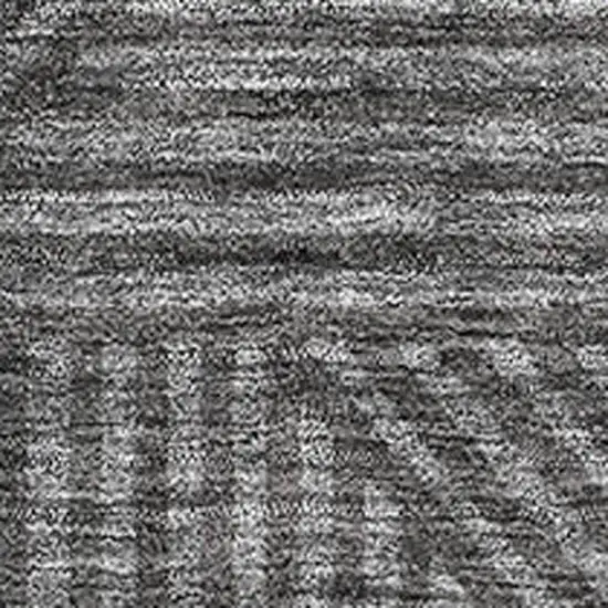 Charcoal And Ivory Abstract Geometric Washable Area Rug With UV Protection Photo 3