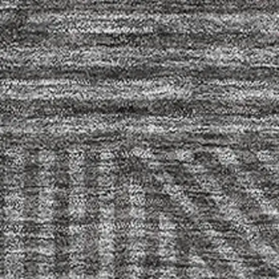 Charcoal And Ivory Abstract Geometric Washable Area Rug With UV Protection Photo 3