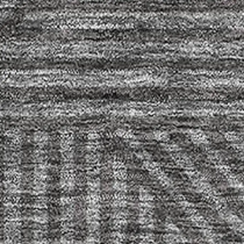 Charcoal And Ivory Abstract Geometric Washable Area Rug With UV Protection Photo 3