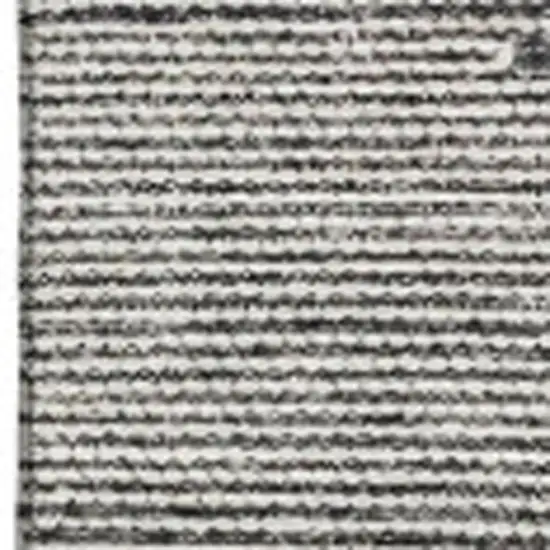 Charcoal And Ivory Abstract Washable Area Rug With UV Protection Photo 3