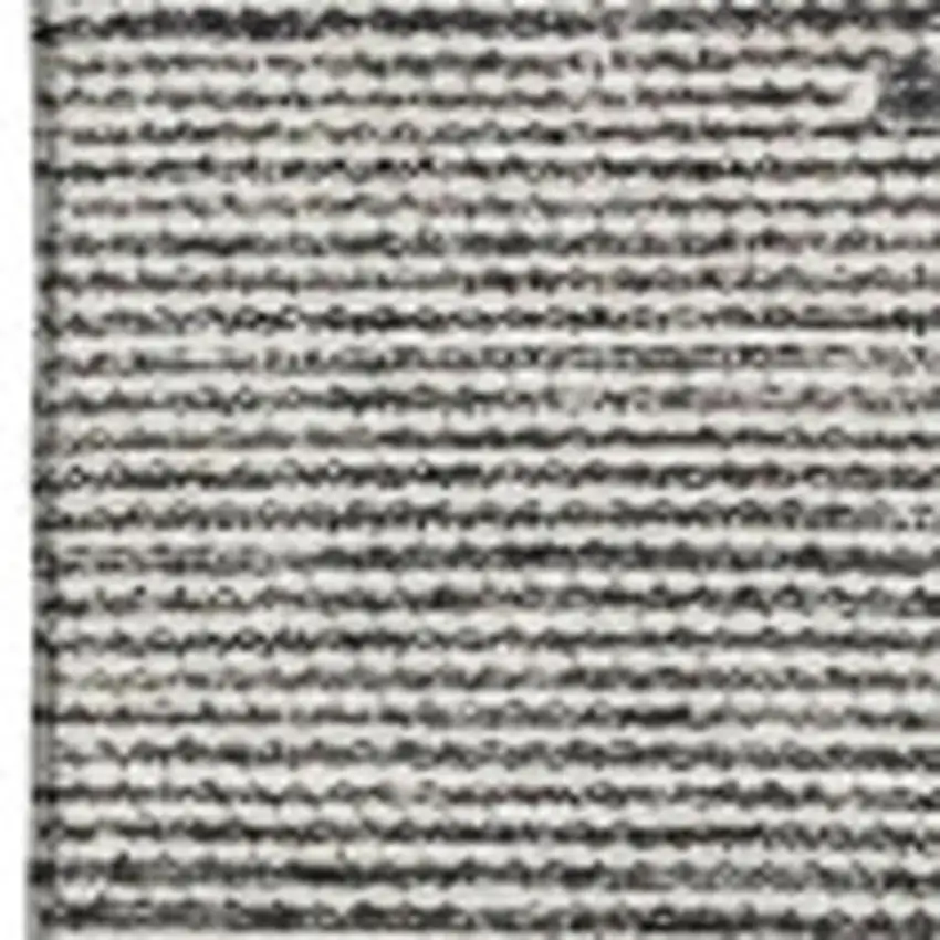 Charcoal And Ivory Abstract Washable Area Rug With UV Protection Photo 3