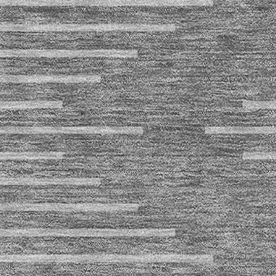 Charcoal And Silver Geometric Washable Area Rug With UV Protection Photo 2