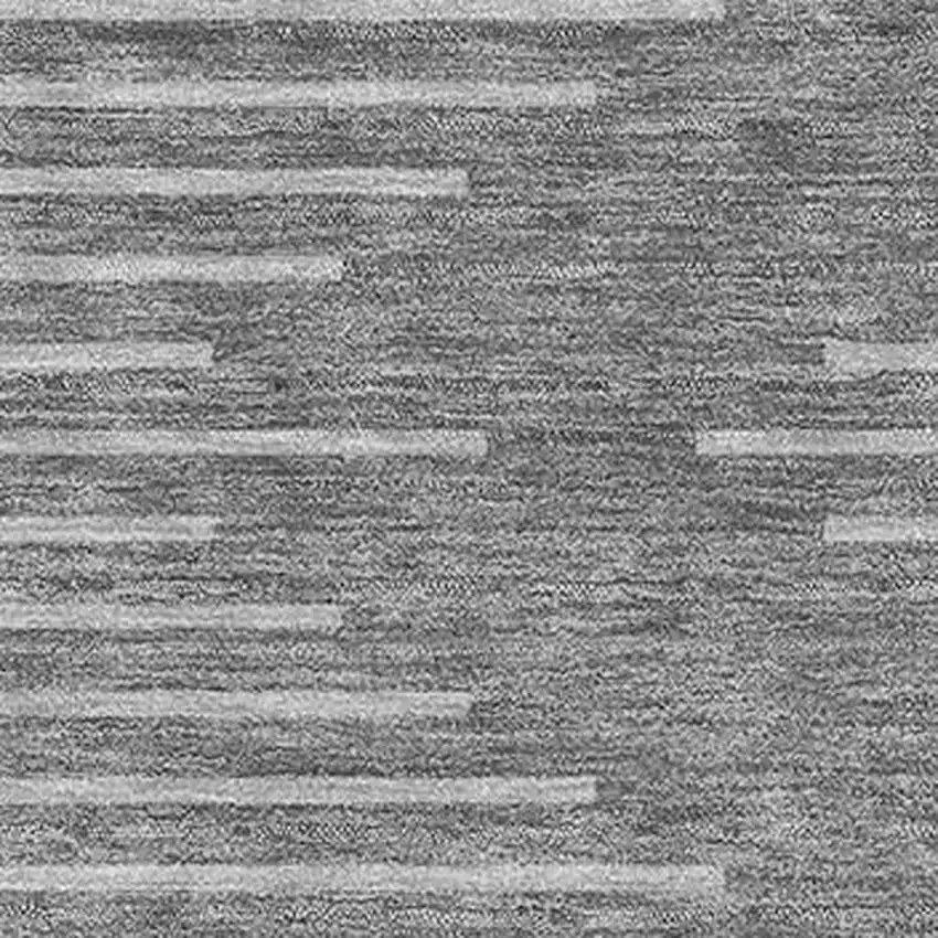 Charcoal And Silver Geometric Washable Area Rug With UV Protection Photo 2