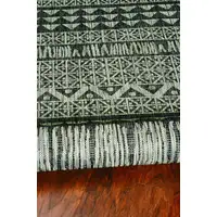 Photo of Charcoal Aztec Pattern Rug