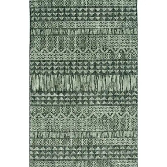 Charcoal Aztec Pattern Rug Photo 2