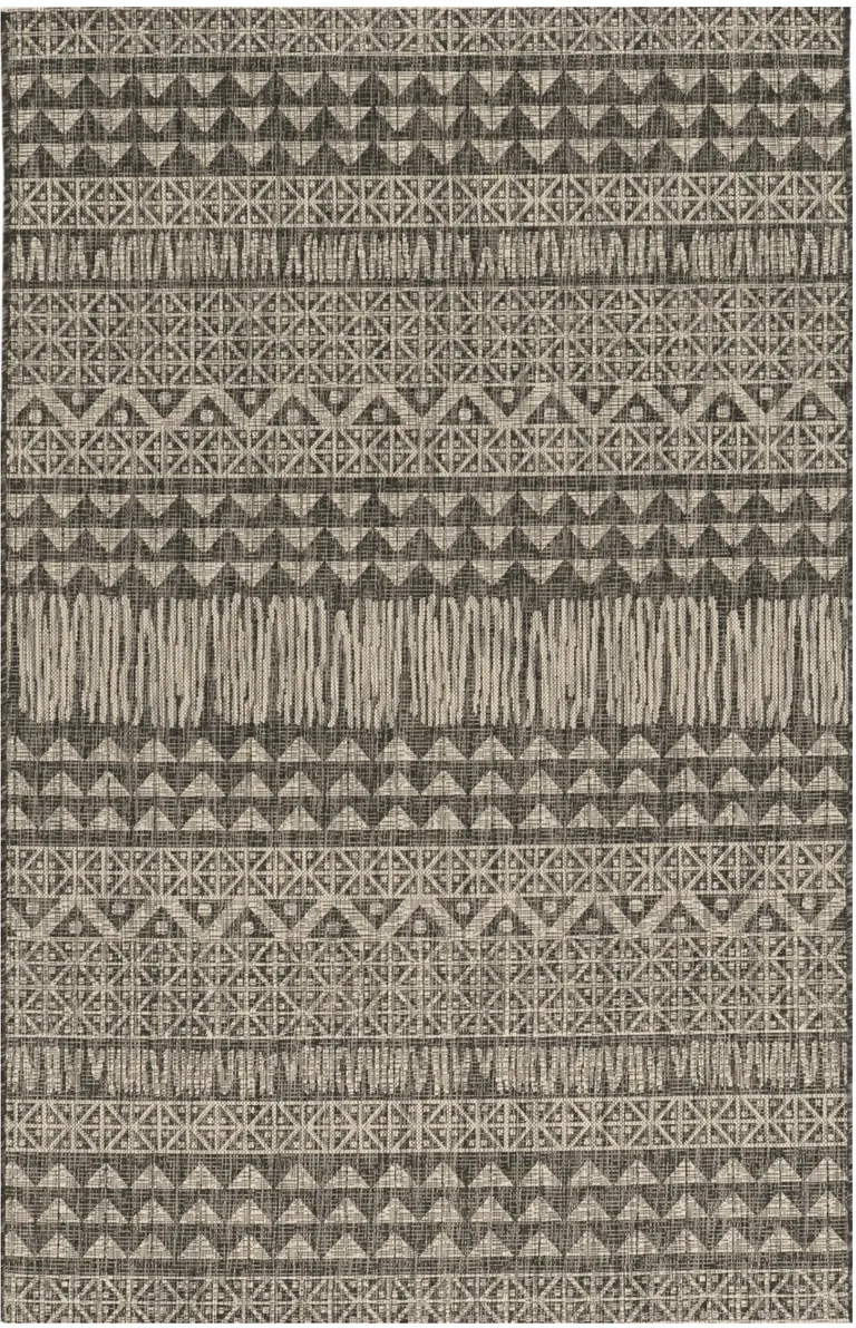 Charcoal Aztec Pattern Rug Photo 4
