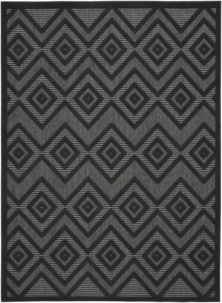Charcoal Indoor Outdoor Area Rug Photo 1