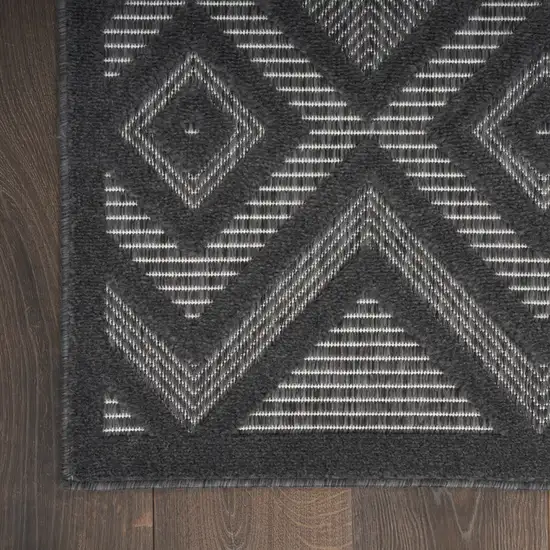 Charcoal Indoor Outdoor Area Rug Photo 4