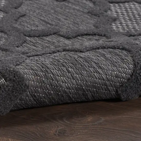 Charcoal Indoor Outdoor Area Rug Photo 8