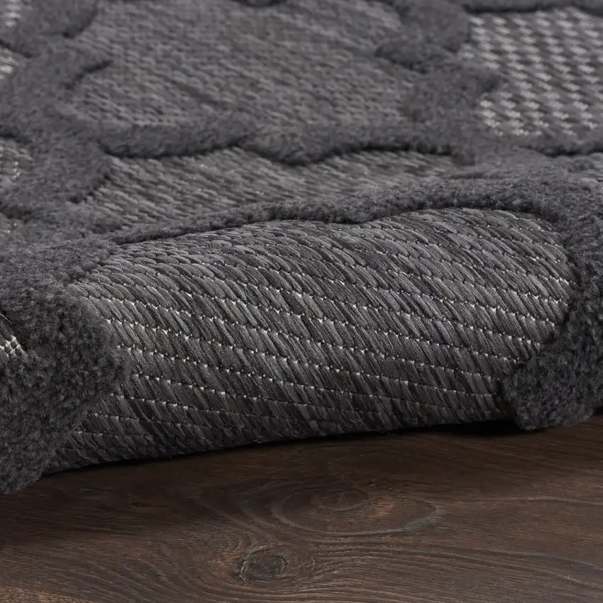 Charcoal Indoor Outdoor Area Rug Photo 8