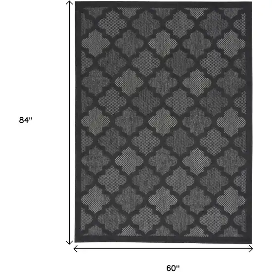 Charcoal Indoor Outdoor Area Rug Photo 8