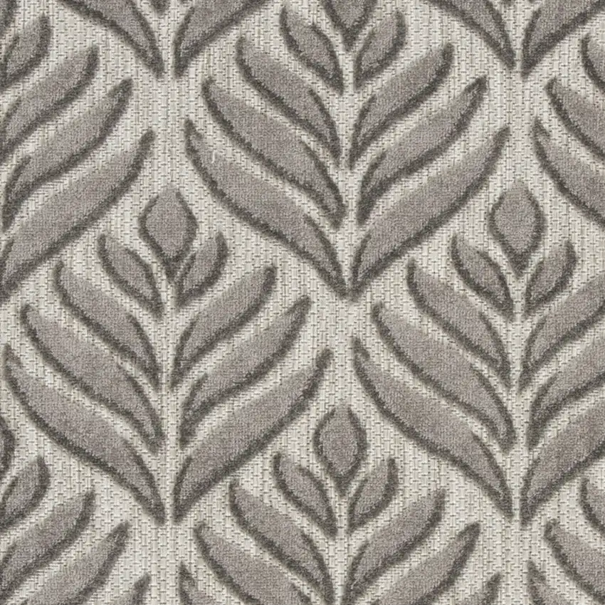 Charcoal Floral Power Loom Area Rug Photo 4