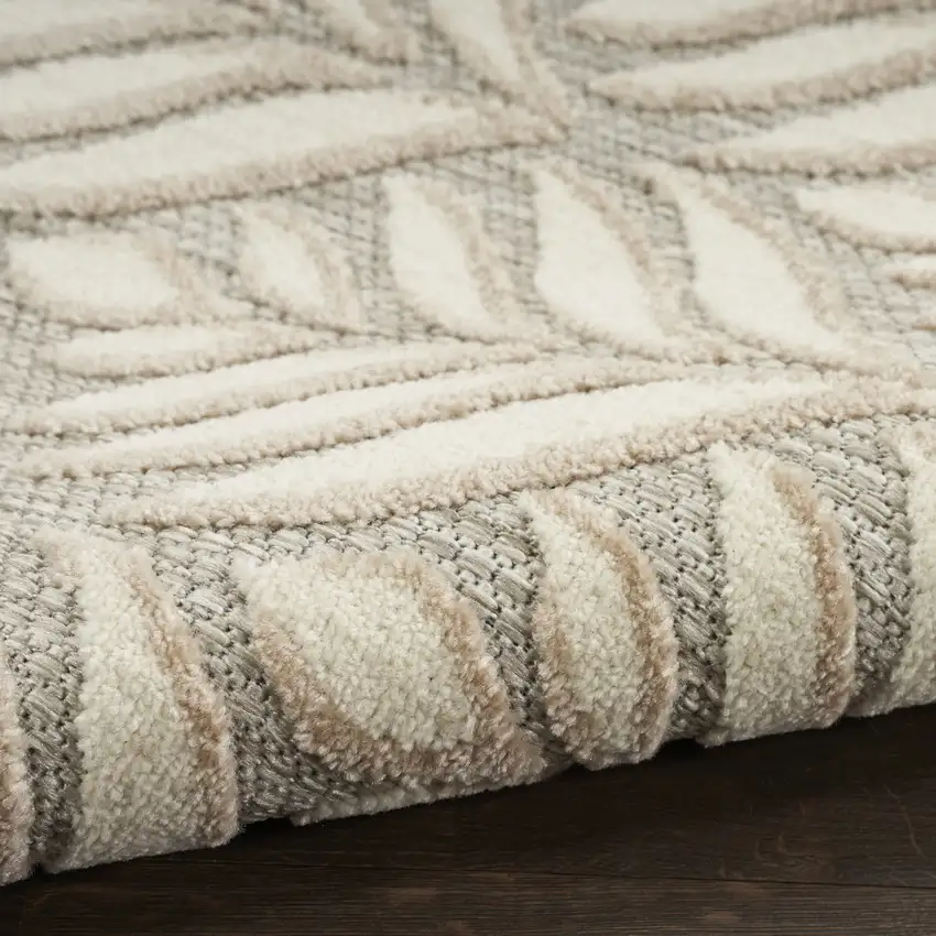Charcoal Floral Power Loom Area Rug Photo 8