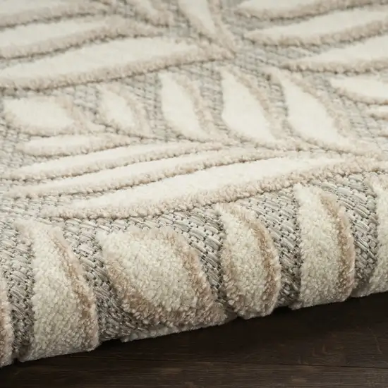 Charcoal Floral Power Loom Area Rug Photo 8