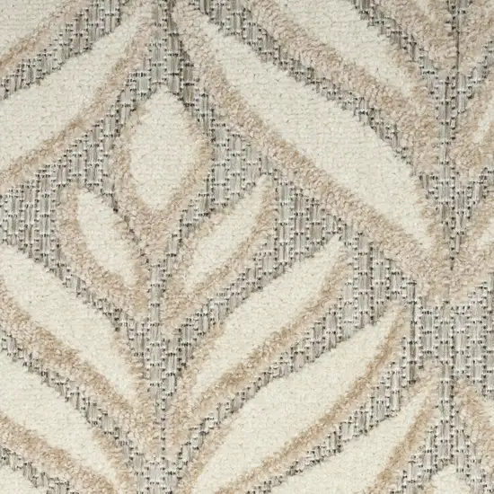 Charcoal Floral Power Loom Area Rug Photo 5