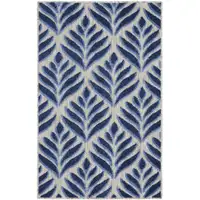 Photo of Charcoal Floral Power Loom Area Rug
