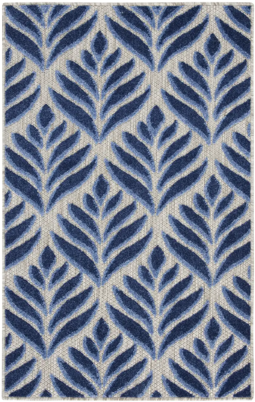Charcoal Floral Power Loom Area Rug Photo 1